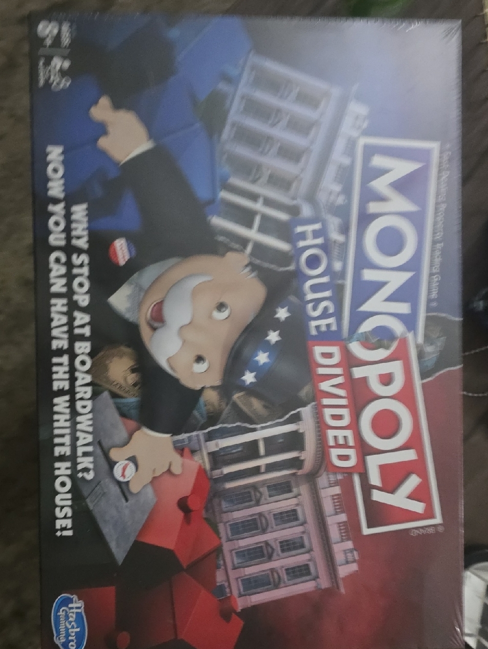 Hasbro Monopoly House Divided Game - Blue & Red Box